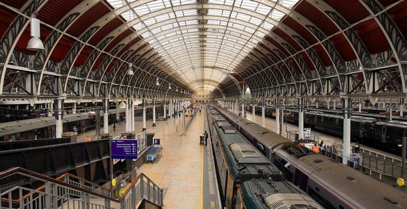 Estações de Trem em Londres na Inglaterra