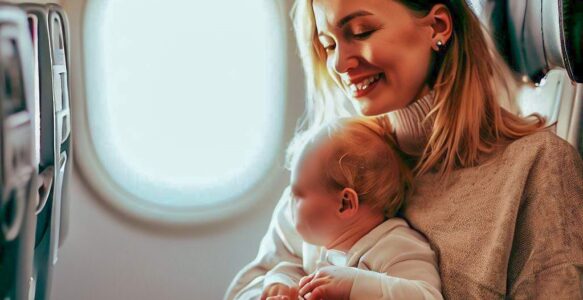 Cuidados Essenciais ao Viajar de Avião com Criança de Colo