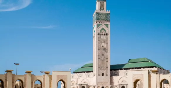 A Grandeza da Mesquita Hassan II em Casablanca no Marrocos