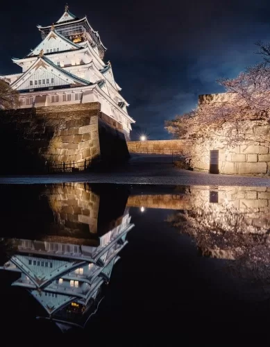 Visite o Belo Castelo de Osaka no Japão