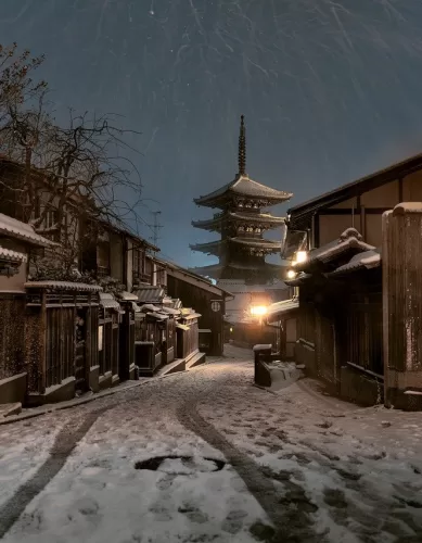 Como é o Inverno em Kyoto no Japão