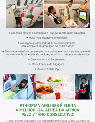 Ethiopian Airlines: A Experiência Excepcional da Classe Executiva Cloud 9