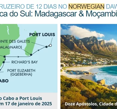 Cruzeiro Marítimo de 12 Dias a Bordo do Navio Norwegian Dawn: África do Sul, Madagascar e Moçambique