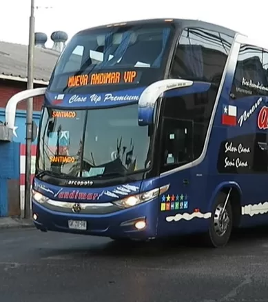 Tempo de Viagem de Ônibus no Chile