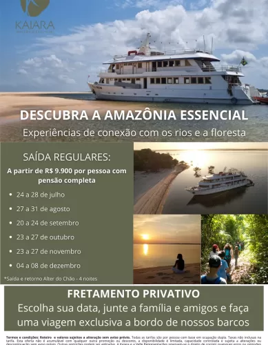 Fretamento de Barco Para Cruzeiro Fluvial de Expedição Pelo Rio Tapajós no Pará