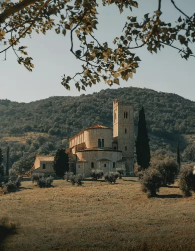 Turismo em Montalcino na Toscana na Itália