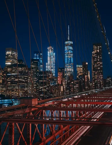 A Ponte do Brooklyn em Nova York nos Estados Unidos