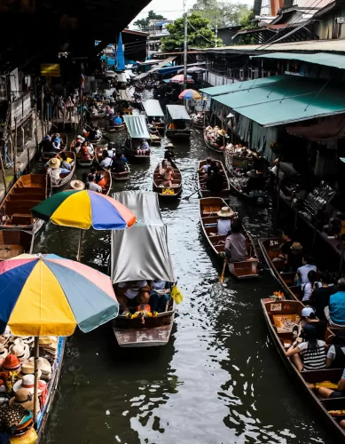 Conheça os Mercados Flutuantes em Bangkok na Tailândia