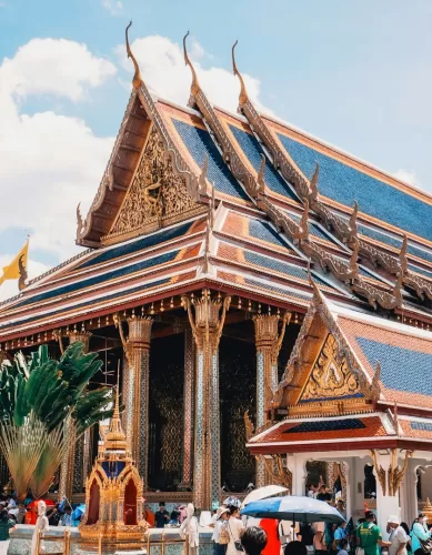 Atrações Turísticas de Bangkok na Tailândia Muito Cheias de Turistas