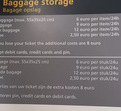 Como Deixar Mala Guardada no Aeroporto Internacional de Schiphol em Amsterdã na Holanda