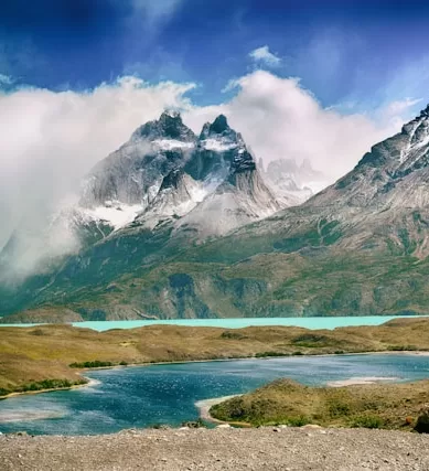 Turismo no Parque Nacional de Torres del Paine no Chile