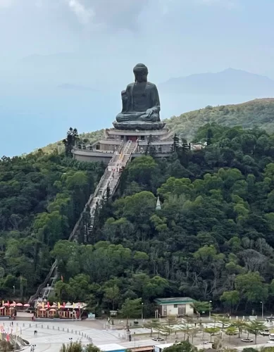 Teleférico Ngong Ping 360 na Ilha de Lantau em Hong Kong