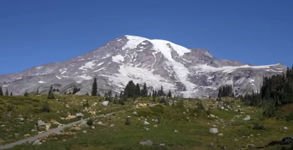 O que é o Parque Nacional Mount Rainier Perto de Seattle nos Estados Unidos?